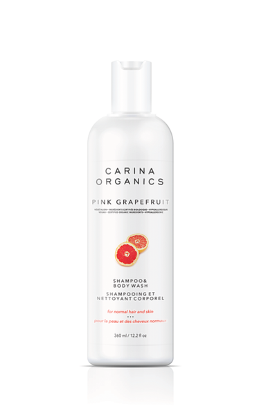 Carina Organics — Pink Grapefruit Shampoo & Body Wash (360ml)