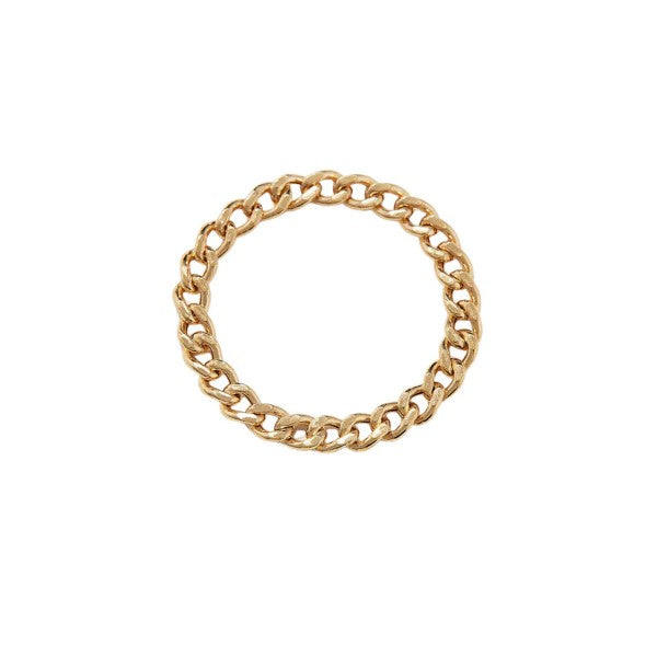 The Cuban 18k Gold Vermeil Flexible Chain Ring -bstrd