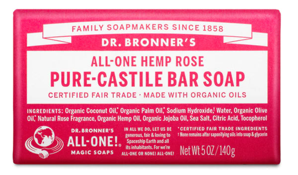 Dr. Bronner's  - Pure Castile Soap Bars- Various Scents