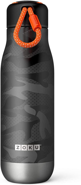 Black Camo ZOKU Stainless Vacuum Sealed Bottle 18oz